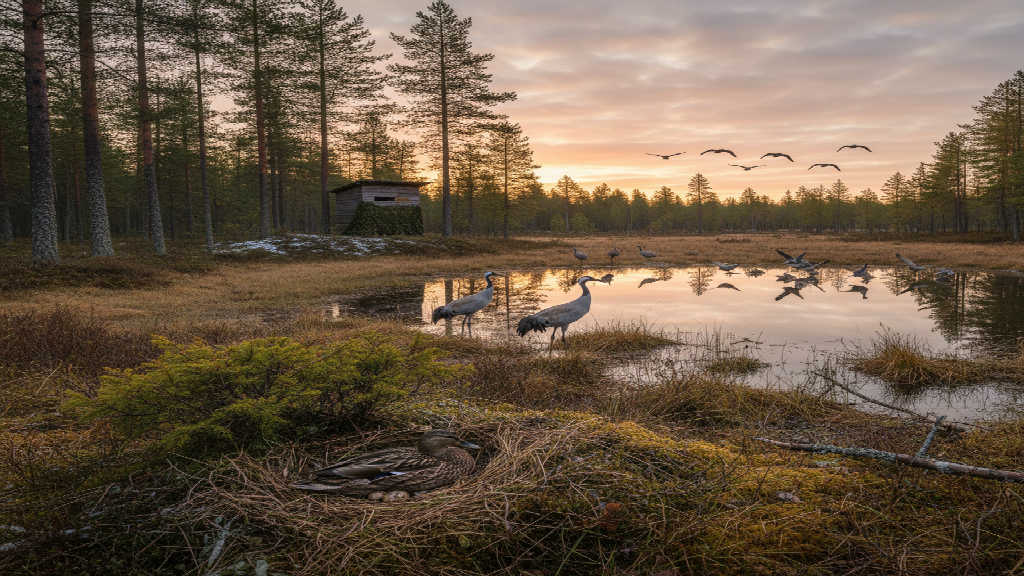 Fåglars häckning och årstidsvandringar