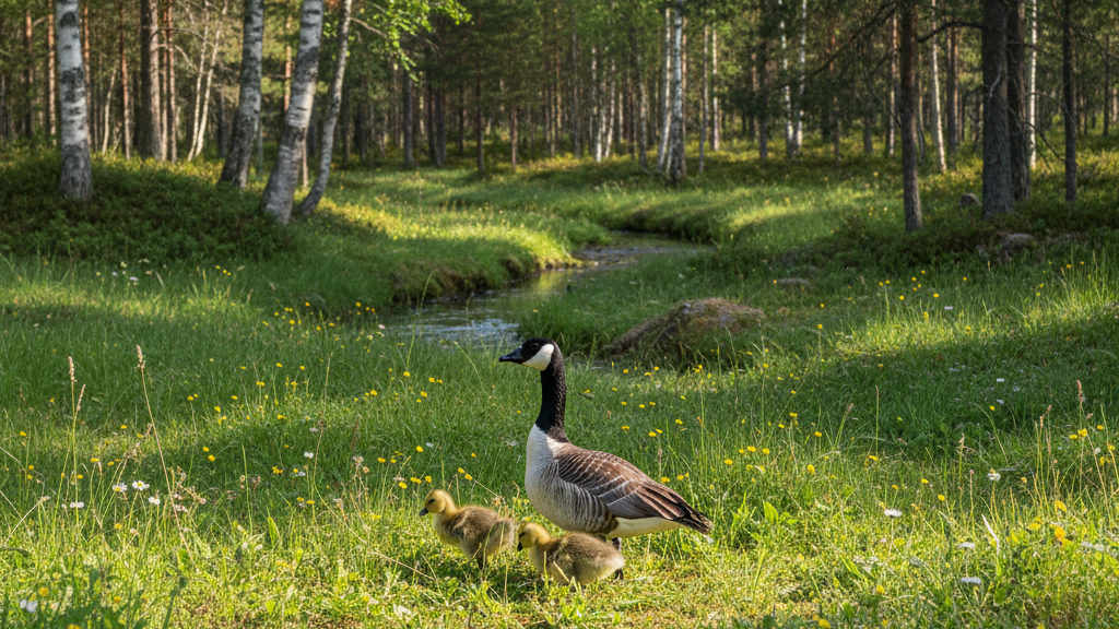 Vitkindad gås