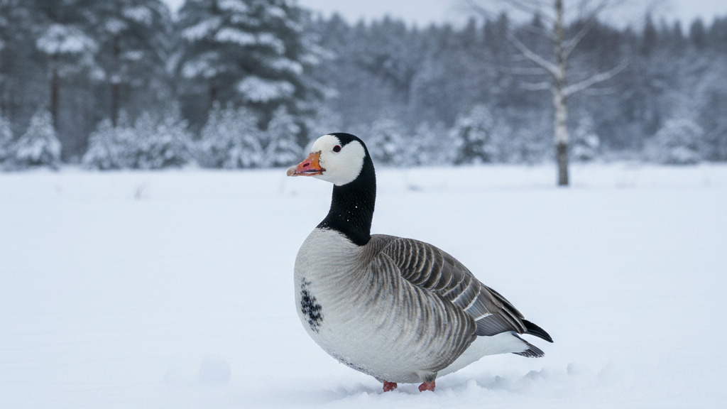 Vitkindad gås